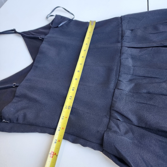 NWT Forever 21 Fit Flare Mini Strap Dress Black Pleated Sz M - Picture 13 of 15